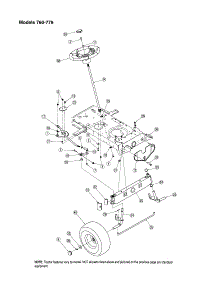 Steering / Axle - Models 760-779 parts for Mtd Front-Engine Lawn Tractor 771 from AppliancePartsPros.com