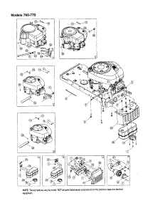 Engines - Models 760-779 parts for Mtd Front-Engine Lawn Tractor 771 from AppliancePartsPros.com