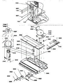Machine Compartment Assembly parts for Amana Bottom-Mount Refrigerator 77272-P1311201WW from AppliancePartsPros.com