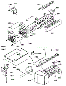 Ice Maker Assembly parts for Amana Bottom-Mount Refrigerator 77272-P1311201WW from AppliancePartsPros.com