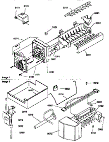 Ice Maker Assembly parts for Amana Bottom-Mount Refrigerator 77275-P1311201WE from AppliancePartsPros.com