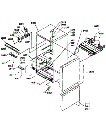 Controls And Light Covers parts for Amana Bottom-Mount Refrigerator 77277-P1311201WL from AppliancePartsPros.com