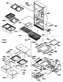 Shelving Assemblies parts for Amana Bottom-Mount Refrigerator 77277-P1311201WL from AppliancePartsPros.com