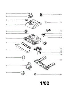 Hood / Motor Assemblies parts for Eureka Upright Vacuum 7773ATS from AppliancePartsPros.com
