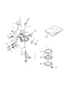 Carburetor parts for Craftsman Line Trimmer 778280051 from AppliancePartsPros.com