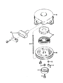 Rewind Starter parts for Craftsman Line Trimmer 778280051 from AppliancePartsPros.com