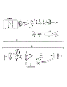Main Drive Shaft And Housing Assembly parts for Craftsman Line Trimmer 77828011A from AppliancePartsPros.com
