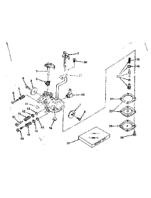 Carburetor parts for Craftsman Line Trimmer 77828011A from AppliancePartsPros.com