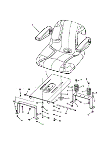 Seat parts for Snapper Rear-Engine Riding Mower 7800011 from AppliancePartsPros.com