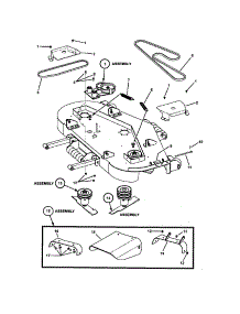 61" Cutting Deck (Final Assy) parts for Snapper Rear-Engine Riding Mower 7800023 from AppliancePartsPros.com