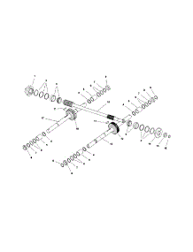 Wheel / Tiller Shaft parts for Snapper Rear-Tine Tiller 7800052 from AppliancePartsPros.com