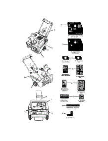 Decals parts for Snapper Gas Snowblower 7800080 from AppliancePartsPros.com