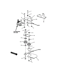 Rear Deck Brackets / Idler Arm parts for Snapper Gas Walk-Behind Mower 7800169 from AppliancePartsPros.com