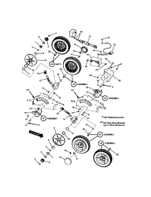 Rear Wheels (Self-Propelled) parts for Snapper Gas Walk-Behind Mower 7800170 from AppliancePartsPros.com