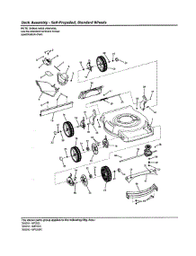 Deck - Self-Propelled, Standard Wheels parts for Murray Gas Walk-Behind Mower 7800203 (M2265HW) from AppliancePartsPros.com