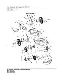 Deck - Self-Profelled, Hi Wheel parts for Murray Gas Walk-Behind Mower 7800204 (MP2265) from AppliancePartsPros.com
