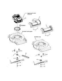 Engine / Blade / Front Cover parts for Snapper Gas Walk-Behind Mower 7800228 from AppliancePartsPros.com