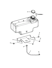 Fuel Tank parts for Snapper Front-Engine Lawn Tractor 7800317 from AppliancePartsPros.com