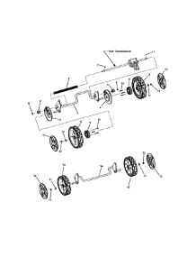Front & Rear Wheels parts for Snapper Gas Walk-Behind Mower 7800423 (SPV21675EFC) from AppliancePartsPros.com