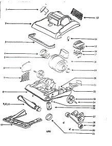 Nozzle And Motor Assembly parts for Eureka Upright Vacuum 7891BTX from AppliancePartsPros.com