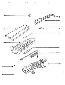 Handle parts for Eureka Upright Vacuum 7891BTX from AppliancePartsPros.com