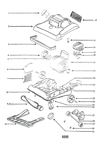 Hood / Base parts for Eureka Upright Vacuum 7896ATS from AppliancePartsPros.com