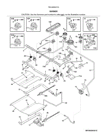 Burner parts for Kenmore Elite Gas Range 7903264331C from AppliancePartsPros.com