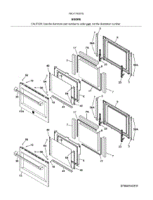 Doors parts for Kenmore Pro Electric Wall Oven 79041143515 from AppliancePartsPros.com