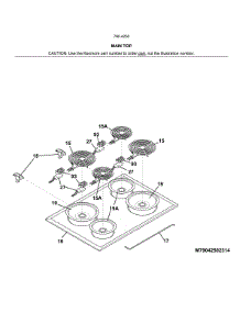 Main Top parts for Kenmore Electric Range 790.42502315 (79042502315, 790 42502315) from AppliancePartsPros.com