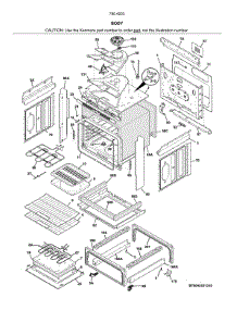 Body parts for Kenmore Electric Range 790.4253931A (7904253931A, 790 4253931A) from AppliancePartsPros.com