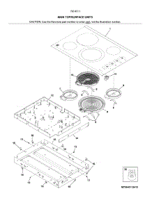 Main Top / Surface Units parts for Kenmore Elite Electric Cooktop 79045113411 from AppliancePartsPros.com