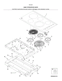 Main Top / Surface Units parts for Kenmore Elite Electric Cooktop 79045219411 from AppliancePartsPros.com