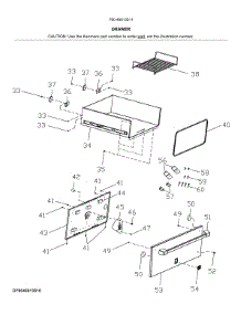 Drawer parts for Kenmore Pro Warming Drawer 79046913511 from AppliancePartsPros.com