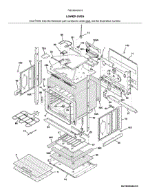 Lower Oven parts for Kenmore Electric Wall Oven 790.49443415 (79049443415, 790 49443415) from AppliancePartsPros.com