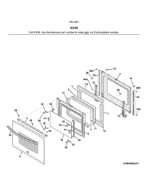 Door parts for Kenmore Electric Wall Oven 790.49512312 (79049512312, 790 49512312) from AppliancePartsPros.com