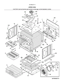 Upper Oven parts for Kenmore Electric Wall Oven 790.49537713 (79049537713, 790 49537713) from AppliancePartsPros.com