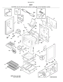 Body parts for Kenmore Gas Range 790.74237712 (79074237712, 790 74237712) from AppliancePartsPros.com
