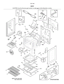 Body parts for Kenmore Gas Range 790.74452810 (79074452810, 790 74452810) from AppliancePartsPros.com