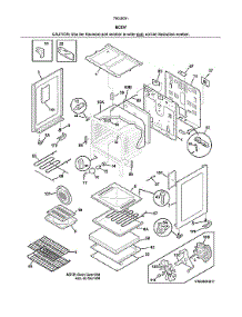 Body parts for Kenmore Electric Range 790.90312011 (79090312011, 790 90312011) from AppliancePartsPros.com