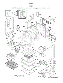 Body parts for Kenmore Electric Range 790.92632810 (79092632810, 790 92632810) from AppliancePartsPros.com