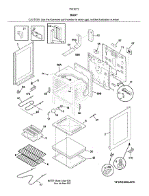 Body parts for Kenmore Electric Range 790.92722910 (79092722910, 790 92722910) from AppliancePartsPros.com