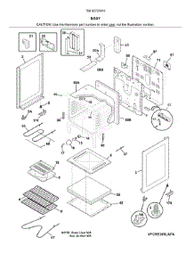 Body parts for Kenmore Electric Range 790.92723910 (79092723910, 790 92723910) from AppliancePartsPros.com