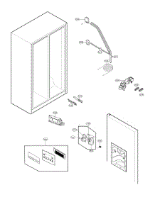 Ice & Water Parts parts for Kenmore Elite Side-By-Side Refrigerator 79551823412 from AppliancePartsPros.com