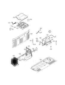 Mechanical Compartment parts for Kenmore Elite Side-By-Side Refrigerator 79551823412 from AppliancePartsPros.com