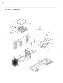 Mechanical Compartment parts for Kenmore Elite Side-By-Side Refrigerator 79551829412 from AppliancePartsPros.com