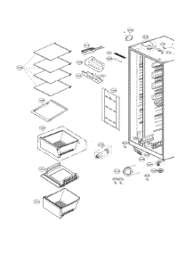 Refrigerator Compartment parts for Kenmore Side-By-Side Refrigerator 795.51832414 (79551832414, 795 51832414) from AppliancePartsPros.com