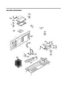 Machine Compartment parts for Kenmore Elite Side-By-Side Refrigerator 79551863613 from AppliancePartsPros.com