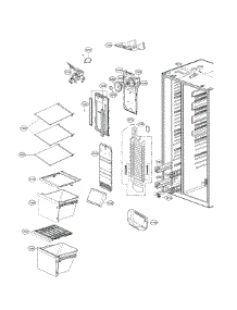 Freezer Parts parts for Kenmore Elite Side-By-Side Refrigerator 79551867612 from AppliancePartsPros.com