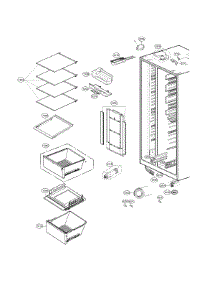 Refrigerator Parts parts for Kenmore Elite Side-By-Side Refrigerator 79551867612 from AppliancePartsPros.com