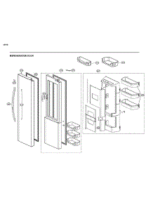 Refrigerator Door parts for Kenmore Elite Side-By-Side Refrigerator 79551867613 from AppliancePartsPros.com
